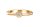 Solitär Ring mit Zirkonia, 585er Gelbgold, Zargenfassung