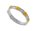 Schmaler Ring mit kleinen Herzmuscheln, 925er Silber, teilvergoldet, rhodiniert