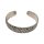 Gezeiten-Armspange, 925er Sterling Silber Silber, oxidiert 14 mm