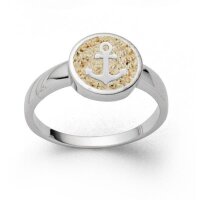 Ring Hoffnung mit Strandsand Größe 52