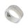 Ring Strandwellen "Borkum" Strandsand mit Borkum Motiven, 925er Sterling Silber, rhodiniert