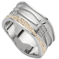Borkum Strandsand Ring Strandwellen mit Borkum Motiven,...