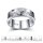 Borkum Ring mit Borkumer Landschaft, 925er Sterling Silber, oxidiert