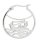 Seemanns-Ohrring, Creole mit Krabbenkutter, Fischercreole, 925er Silber, 1 Stück