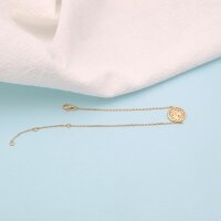 Borkum Armband, 925er Silber, vergoldet mit Zirkonia, Insel-Umriss