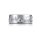 Borkum Ring mit Borkumer Landschaft, 925er Sterling Silber, poliert
