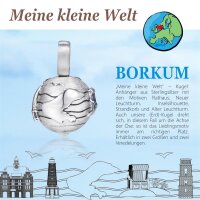 Anhänger Meine Kleine Welt Borkum, 13 mm